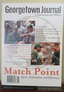 Georgetown Journal of Int. Affairs MATCH POINT Sports Nationalism Diplomacy 2010 - Picture 1 of 6