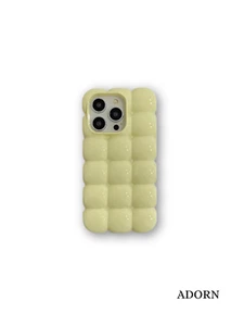 ADORN Accessoires Téléphone Coque Téléphone à Bulle Jaune Beurre | iPhone 11-16 | Coque 3D - Photo 1 sur 1