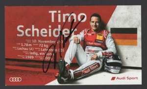 Timo Scheider Signed Promo Postcard - Audi Sport Driver - Picture 1 of 1