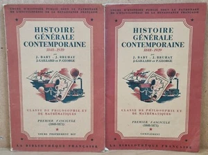 Histoire générale contemporaine 1848 1939 classe de philosophie et Mathématiques - Imagen 1 de 13