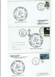 Apollo 11 ATLANTIC RECOVERY FORCE 7/24/1969 Space 5 Covers Norfolk VIRGINIA !! - Picture 1 of 3