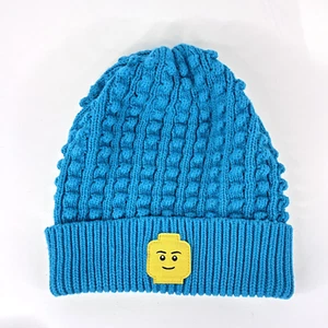 Lego x Target Kids Beanie Knit Hat Minifigure One Size Fits Most Teal Turquoise - Picture 1 of 8