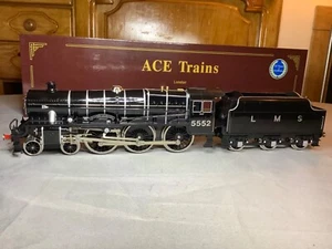 Ace Trains O Gauge 2 or 3 Rail LMS Black 4-6-0 Jubilee Class 5552 SILVER JUBILEE - Picture 1 of 9