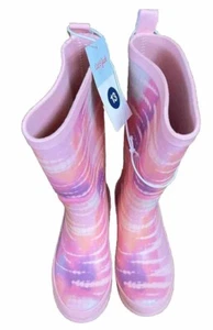 Cat & Jack "ALINA" Batik Regenstiefel kleine Mädchen Gr. 2,3 &13 wasserdicht pink - Bild 1 von 7