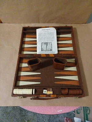 Vintage Cardinal Backgammon Set Complete With Instructions And Doubling Cube!... - Image 1 of 4