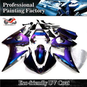 US Fairing Kit For Yamaha YZF R6 2003 2004 / R6S 2006-2009 Chameleon Blue Purple - Picture 1 of 11