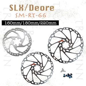 Shimano SLX Deore SM-RT66 6-Bolt Disc Brake Rotor Pair Set 160mm/180mm/220mm MTB - Picture 1 of 1