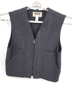 Stormy Kromer 100% Virgin Wool Vest Men’s 44 Made in USA Charcoal Gray - Picture 1 of 6