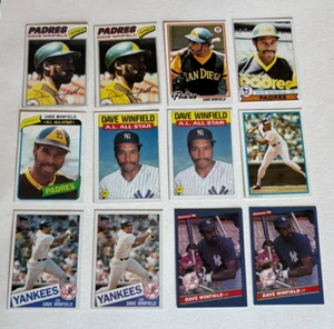 Lote de 180 tarjetas de béisbol Dave Winfield 1977-1994 ver lista completa y fotos - Imagen 1 de 21