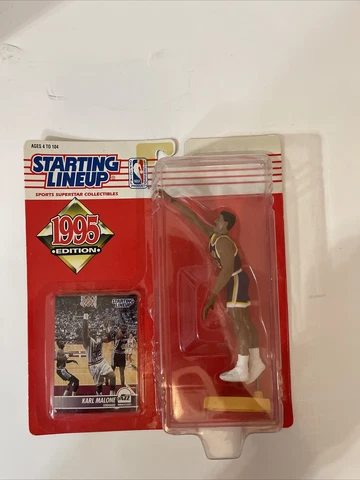 1995 Starting Lineup Karl Malone Utah Jazz Kenner Sports Figure Cover
