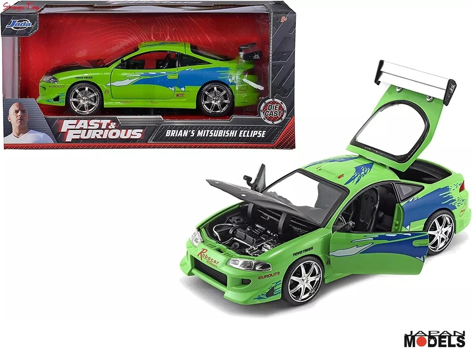 Fast & Furious BRIAN'S MITSUBISHI ECLIPSE Die Cast 1/24 Jada Toys New - Immagine 1 di 4