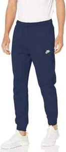 Nike Sportswear Fleece Men' Bottoms Navy Multi Size Track Pants - Picture 1 of 13