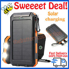 2024 Super Large Capacity USB Portable Charger Solar Power Bank for Cell Phone