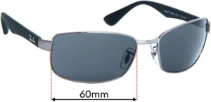 SFx Ersatz-Sonnenbrillengläser passt Ray Ban RB3478 - 60 mm breit - Bild 1 von 31