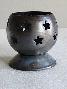 Vintage Metal Star Cut-Out Votive Candle Holder • 3" Tall - Picture 1 of 10