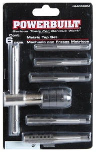 Powerbuilt 6 pc Metric Tap Set - 640588M - Picture 1 of 1