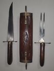 Authentic Native American Handmade Kitchen Knife Set Decoration With Wooden Case