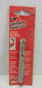 Vermont American 3/8 Zoll linke Hand Schnellarbeitsstahl Bohrereinsatz # 13474 USA - Bild 1 von 2