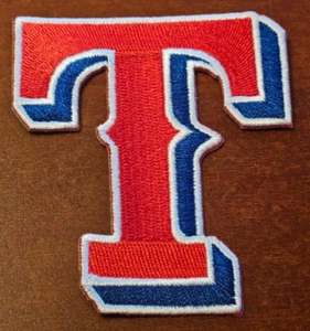 Texas Rangers 3""x3"" bestickter Aufnäher zum Aufbügeln KOSTENLOSER Versand!! - Bild 1 von 1