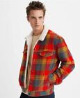 Levi’s Type 1 wool blend sherpa trucker jacket fleece lined, Red size Small 