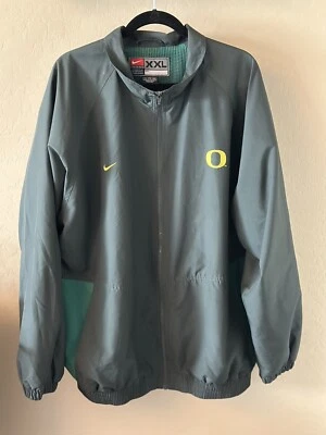 Jaqueta de pista Oregon Ducks Nike zíper completo quebra-vento 2XL XXL excelente estado - Imagem 1 de 4