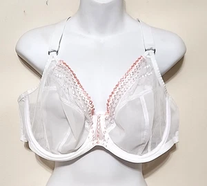 Elomi 44DD Matilda Underwire Plunge Bra EL8900 White AU22DD, EU100E, FR115E - Picture 1 of 16