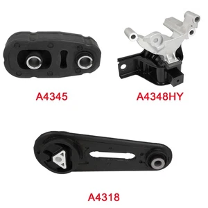 3PCS Engine Motor Mount Fits 2007-2011 Nissan Sentra Automatic CVT 2.0 L4 - Picture 1 of 9