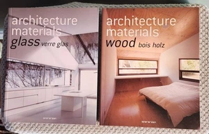 Lot of Two Architecture Materials books: Glass verre glas & Wood bois holz - Bild 1 von 11