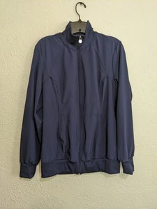Cherokee Infinity Medium Navy blue Scrub Jacket Stretch Workout Cuffed - Bild 1 von 7
