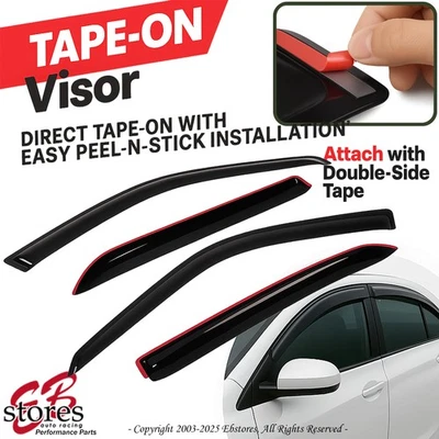 Out-Channel Vent Shade Window Visors Buick Park Avenue 97 98 99 00 01-05 4pcs - Image 1 of 4