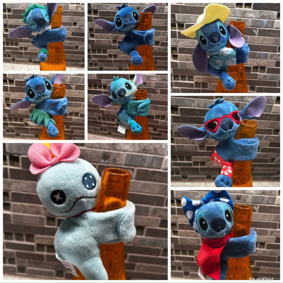 Lot of 8 different Disney LILO & STITCH Cutie Cuff Bracelets plush  Foto 1 de 1
