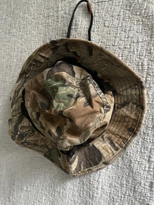 EUC CABELA’S ADVANTAGE WETLANDS CAMO BOONIE BUCKET HAT ADULT SIZE 7.5 - Picture 1 of 4