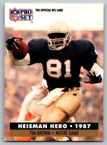 1991 Pro Set FACT Mobil Tim Brown Los Angeles Raiders #40 - Picture 1 of 2