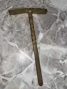 Antik Messing Bronze Marokkanisch Ägyptisch Afrikanisch Zuckerrohr Hammer Werkzeug Maurer? - Bild 1 von 3