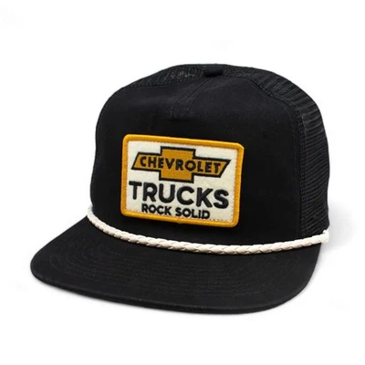 AMERICAN NEEDLE Chevrolet Trucks Wyatt Adjustable Snapback Trucker Baseball Hat - Image 1 of 4