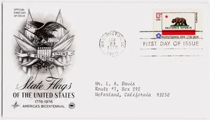 US FDC State Flages of the United States 1976 - Picture 1 of 1
