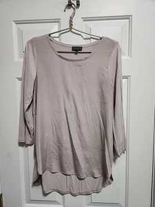 Express Blush Long Sleeve Top Blouse with Rhinestones ~ Size Medium - Picture 1 of 4