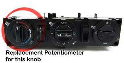 02-06 DODGE FREIGHTLINER SPRINTER A/C HEATER CLIMATE CONTROL T1N REPAIR POT - Image 1 of 4