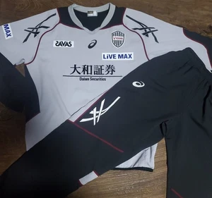 Vissel Kobe Asics Pullover Hose maßgeschneidertes Etikett hergestellt in Japan 2016 Größe O - Bild 1 von 10