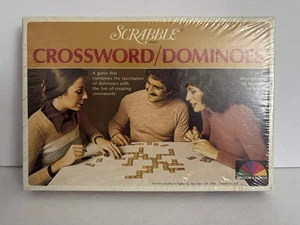 Neu Vintage 1975 Scrabble Kreuzworträtsel Dominos Brettspiel - Made in USA - Bild 1 von 6