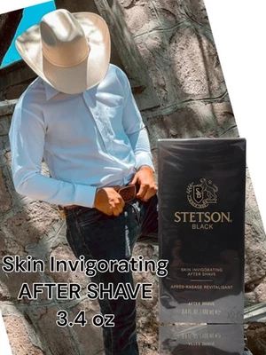 Stetson Negro Piel Original Vigorizante Después del Afeitado para Hombres 3.4 OZ NUEVO Foto 1 de 2