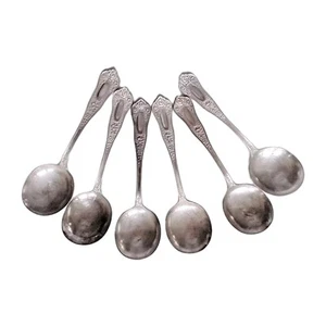 6 ROGERS antiguos. PATRÓN DE BELLEZA. CUCHARAS DE BULLION PLATEADAS. AA. 25 de mayo - Imagen 1 de 13