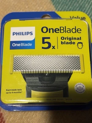 OEM, Philips Norelco OneBlade 5X 360 Blades QP250/50 Authentic Razor - Image 1 of 2