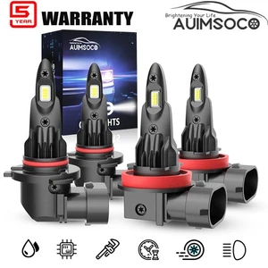 For Hyundai Genesis 2015 LED Headlight Bulbs 9005 H11 White Light Conversion - Picture 1 of 12