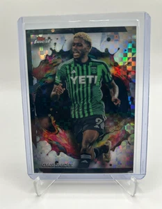 GYASI ZARDES RARE CHECKERBOARD REFRACTOR 2024 Topps Finest MLS AUSTIN FC #85 NN - Picture 1 of 2