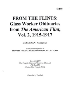 Glass Worker Obituaries from The American Flint, Vol. 2, 1915-1917 - genealogy - Picture 1 of 2