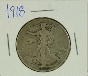 Mezzo dollaro a piedi 1918: fine - Foto 1 di 2