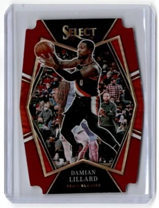 2021-22 Panini Select Maroon Prizms Die Cut Damian Lillard 016/175 Portland - Picture 1 of 2