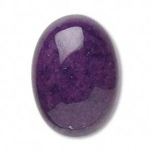 2 Purple Mountain Jade 18x13mm Oval Gemstone Cabochons - Image 1 of 1