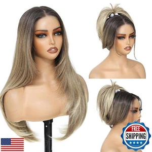 KPROYU Synthetic Lace Front Wig Pre Plucked Wear And Go Glueless Wig 13X4X1 i - Bild 1 von 5